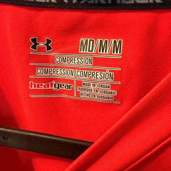 Under Armour Scarlet orange Compression Top - Picture 2 of 3